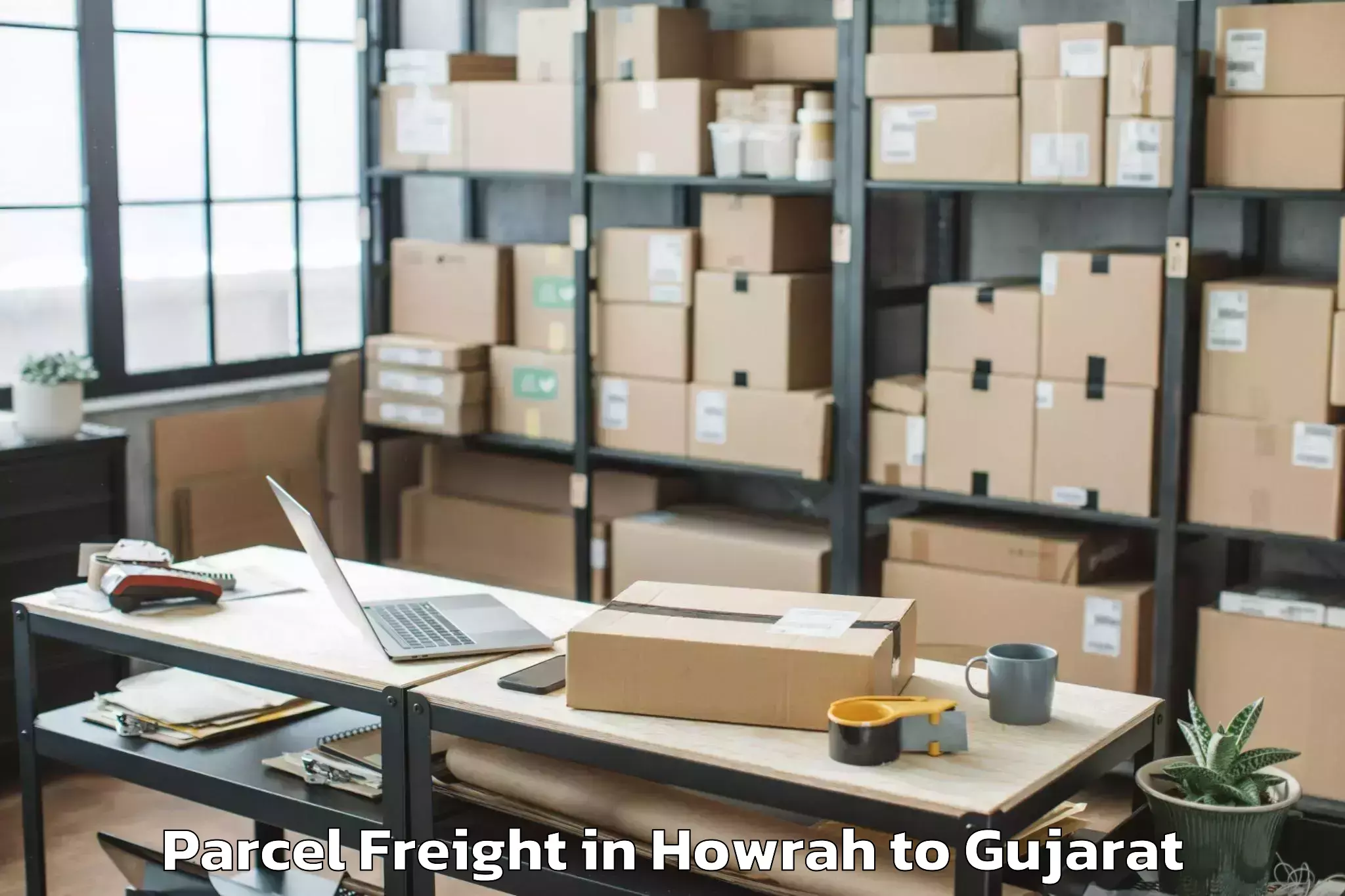 Expert Howrah to Limkheda Parcel Freight